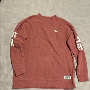 Victoria's Secret PINK Burgundy Crewneck Sweater